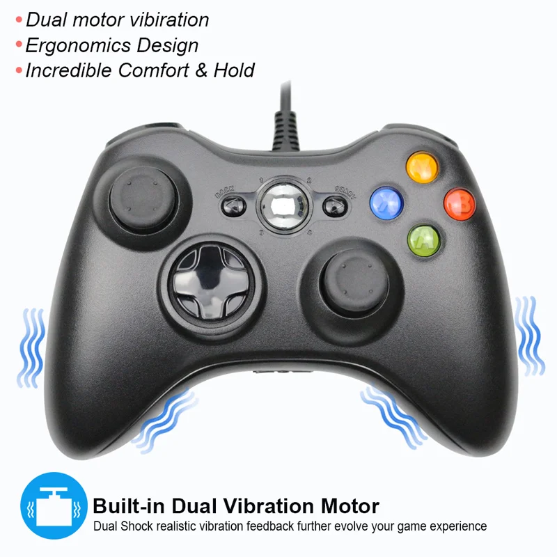 

USB Wired Controller For Xbox 360 Game Accessories Gamepad Joypad Joystick For Microsoft XBOX360 Console PC Cellphone Controle