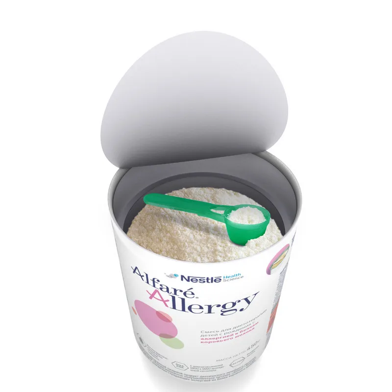 Alfare allergy (Alfare allerjee) a dry mixture for dietary therapy of allergies to cow milk proteins in children from birth 400Mother KidsBaby