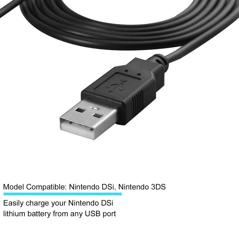 Зарядный порт для зарядки через USB Мощность кабель Зарядное устройство для nintendo для 3DS для оборудованием и программным обеспечением для ndsi xl