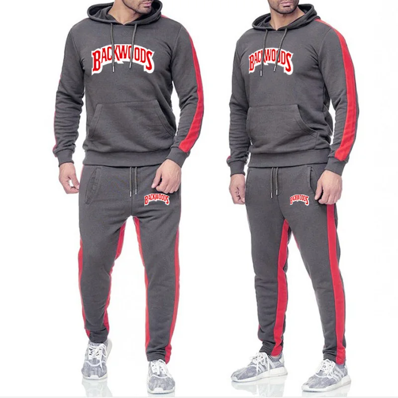 Новый бренд BACKWOODS спортивный костюм для мужчин Свободная Спортивная одежда