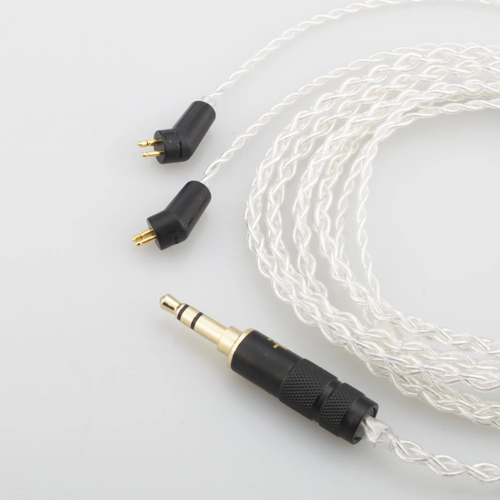 

High Quality Hi-End 8 Cores 7N OCC Silver Plated Headphone Upgrade Cable For ER4P ER4B ER4S Headphones