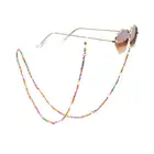 Модные женские солнцезащитные очки, 7 цветов, цепочка для очков с бабочкой, Нескользящие очки с кисточками из сплава, ювелирные изделия для девочек
