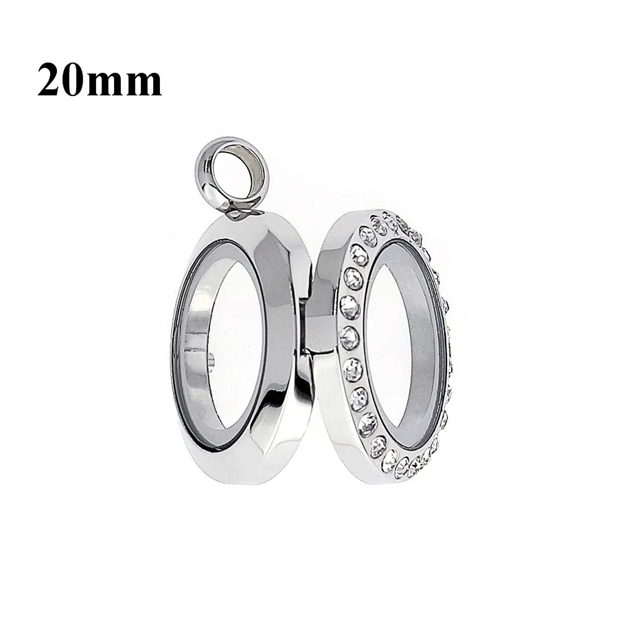 20mm bling magnet 10 шт./лот 20 мм/25 мм/30 мм 316L нержавеющая сталь+ стеклянный плавающий медальон прозрачные стразы медальон для плавающего медальона шармы на память - Окраска металла: 20mm bling magnet