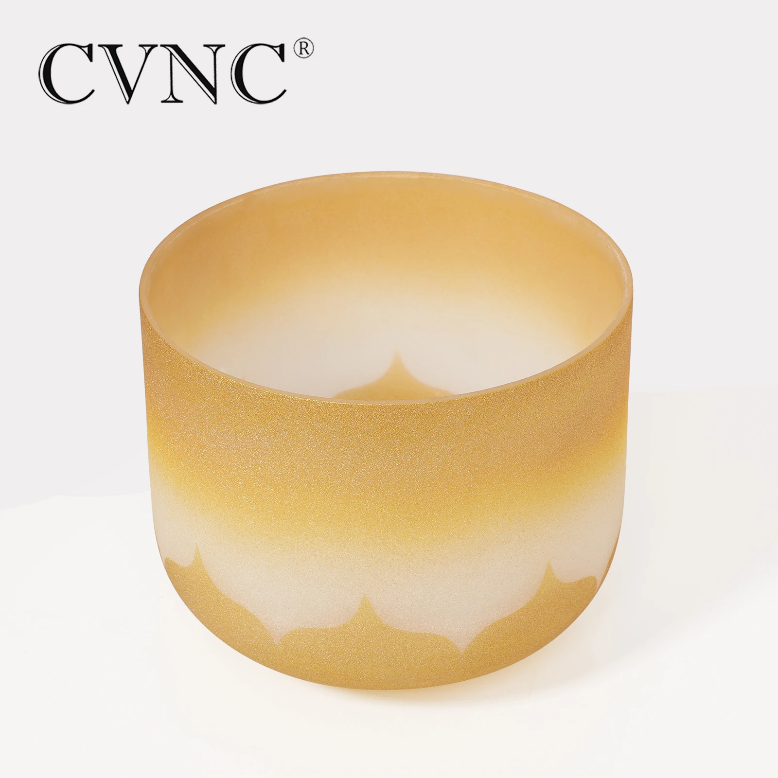 Новая матовая Поющая чакра CVNC с золотым лотосом 8 дюймов кварцевые хрустальные