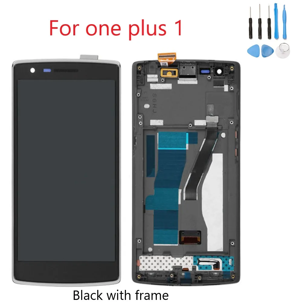 5 &quotОригинальный дисплей для One Plus 1 сенсорный экран с рамкой дигитайзер Замена
