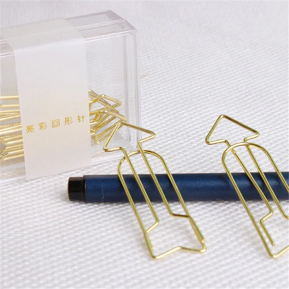 12 шт. Креативный дизайн в форме стрелы бумажные зажимы выдолбленные