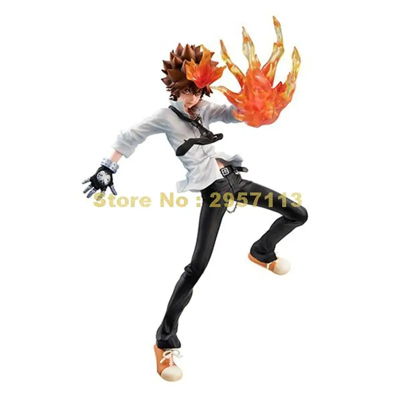 Аниме kateкё hitman reborn sawada tsuna ПВХ Коллекция модель фигурку 23 см игрушка|Игровые