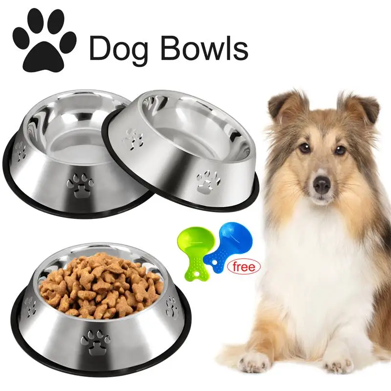 

Миска для домашних животных из нержавеющей стали, кормушка для кошек, 2/3 шт.