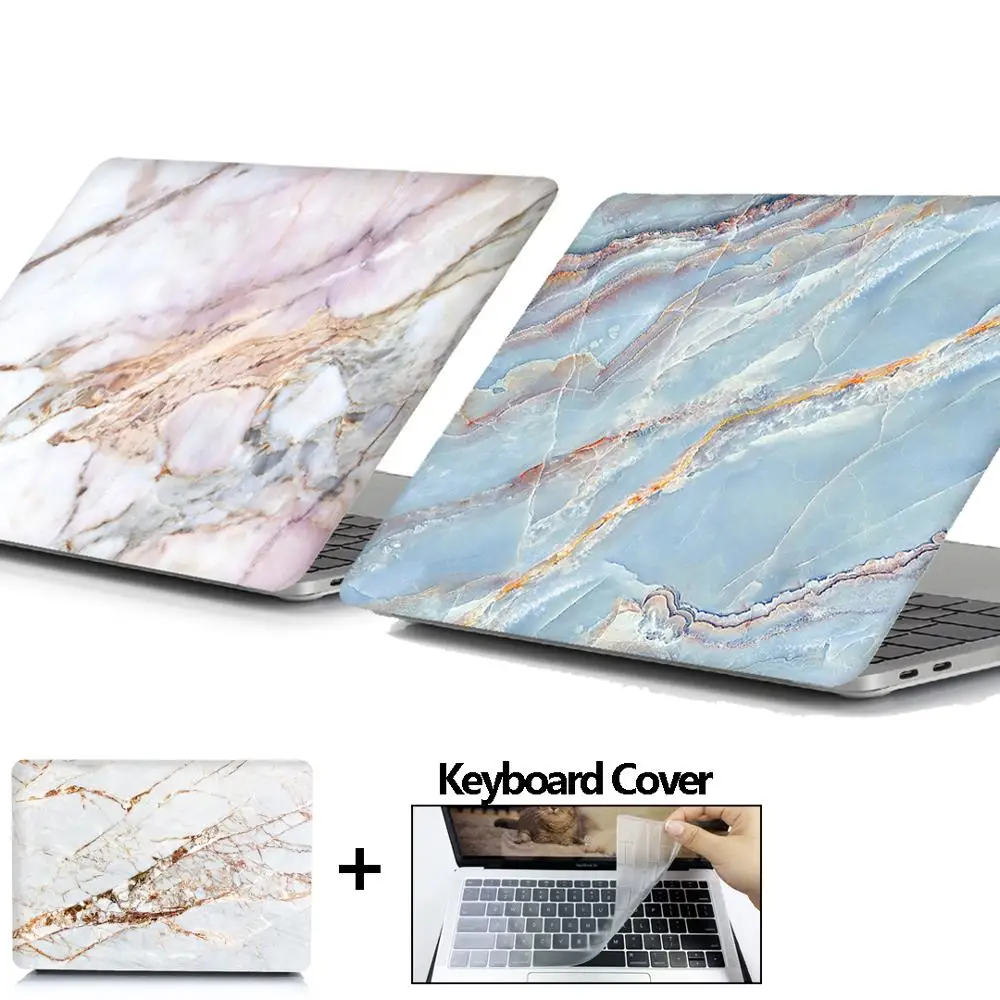Мраморный чехол для ноутбука Apple MacBook Touch ID A1932, Air 13 Pro retina 11 12 13 15 Pro 13,3 15,4 Touch Bar+ чехол для клавиатуры