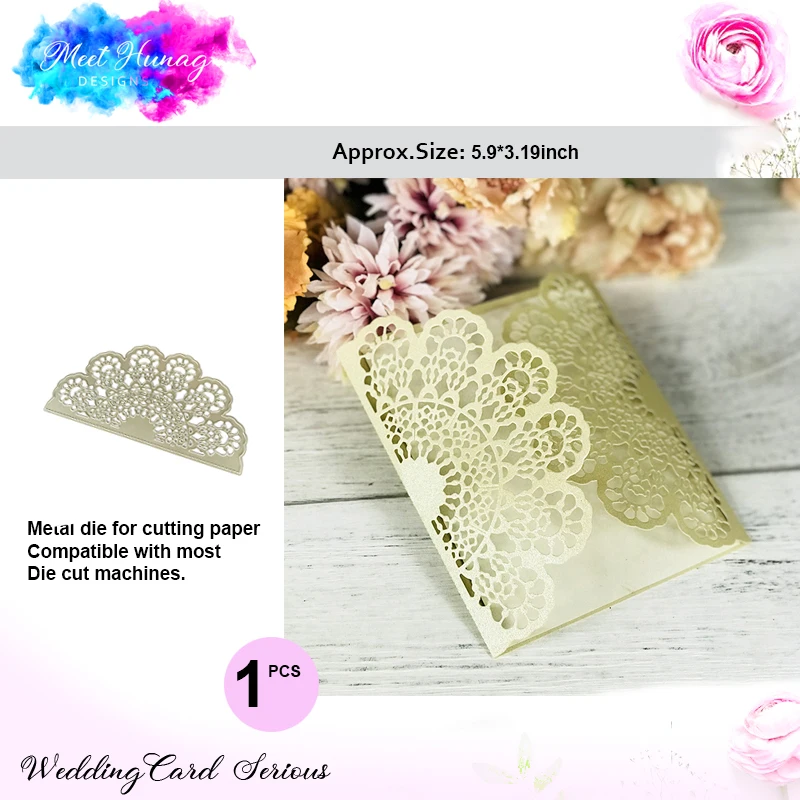 Кружева крючком doily металлические Вырубные штампы новые свадебные приглашения границы Скрапбукинг штампы Вырубные ремесла для DIY Изготовление Бумажных открыток