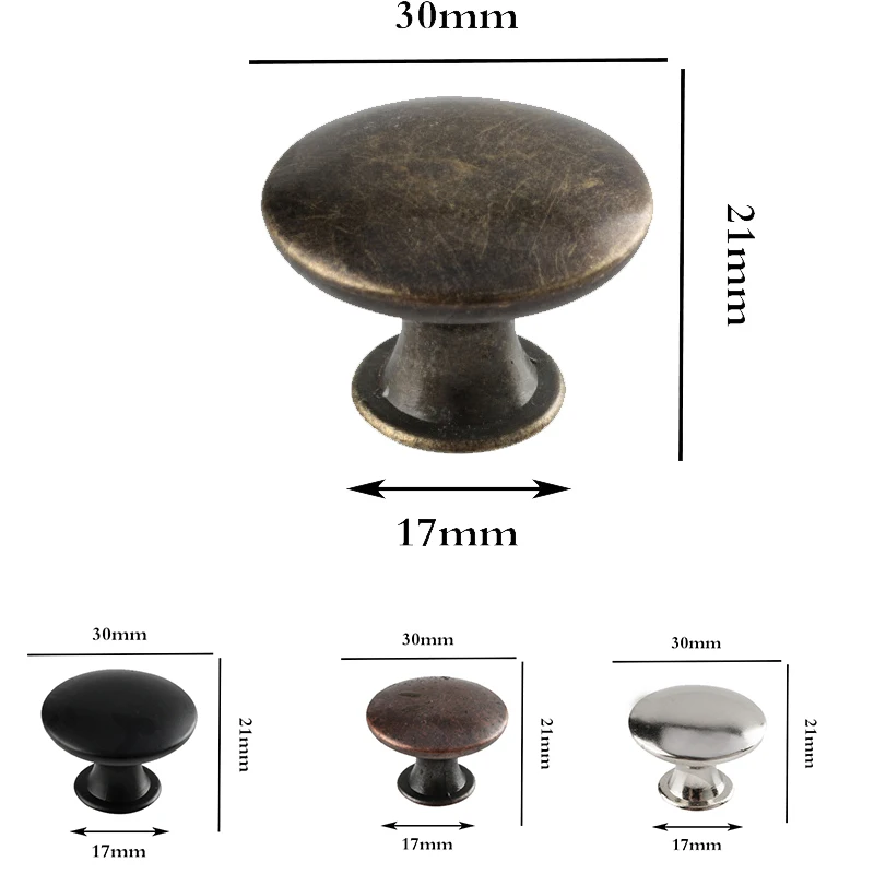 

1Pcs Retro Hollow Round Flat Head Drawer Cabinet Pull Handle Dresser Cupboard Wardrobe Furniture Knobs with Screws Home Hardware