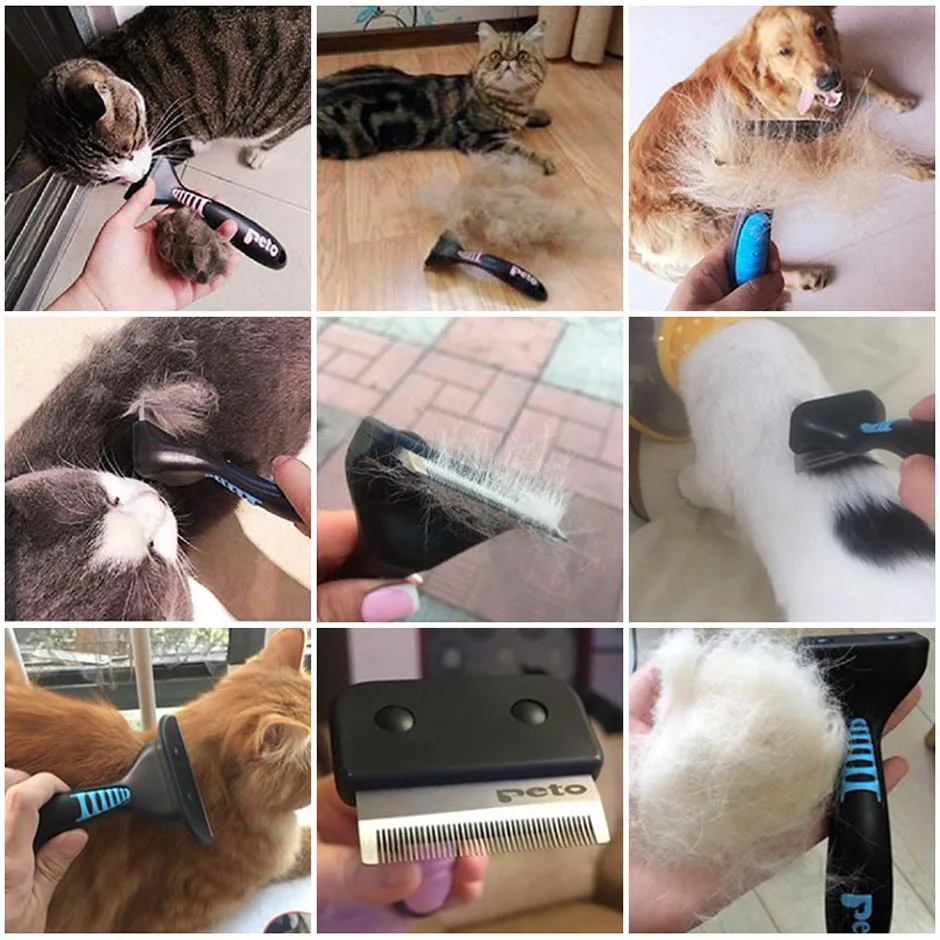 

Pet comb for cat Hair Deshedding Comb Pet Dog Cat Brush Grooming Tool Hair Removal Comb For Cats Dogs clean supplies dress up