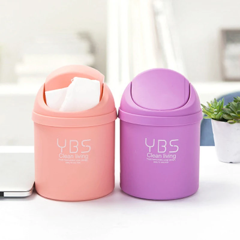 Домашняя кухня мини пластиковая корзина для мусора держатель хранения может
