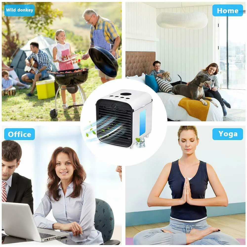 

Air Conditioner 12V Portable Home&Auto Heat Sink Ice Air Condition Without Cell Delivery