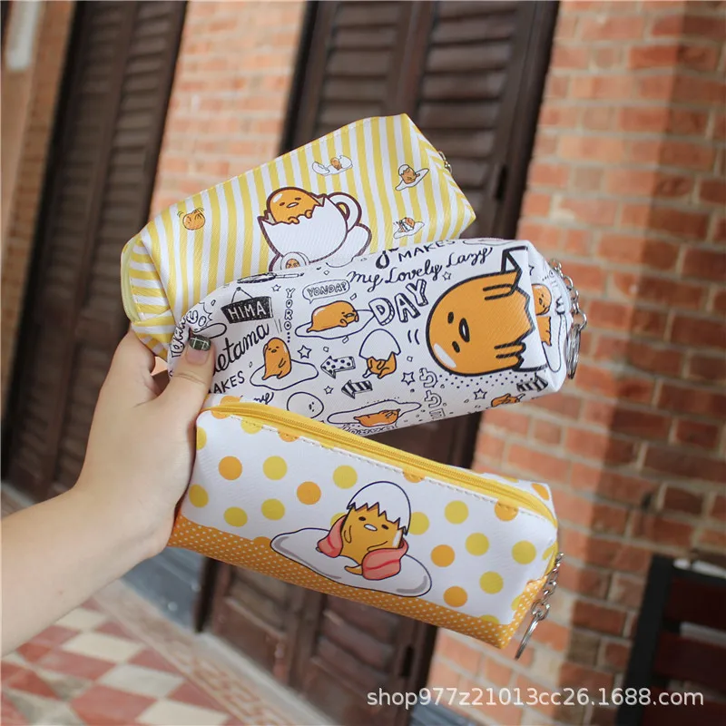 Random Delivery IVYYE 1 шт. желтый gudetama аниме косметички из PU искусственной кожи на молнии школьный Карандаш Чехол флеш-накопитель сумка Канцелярский - Цвет: Random Delivery