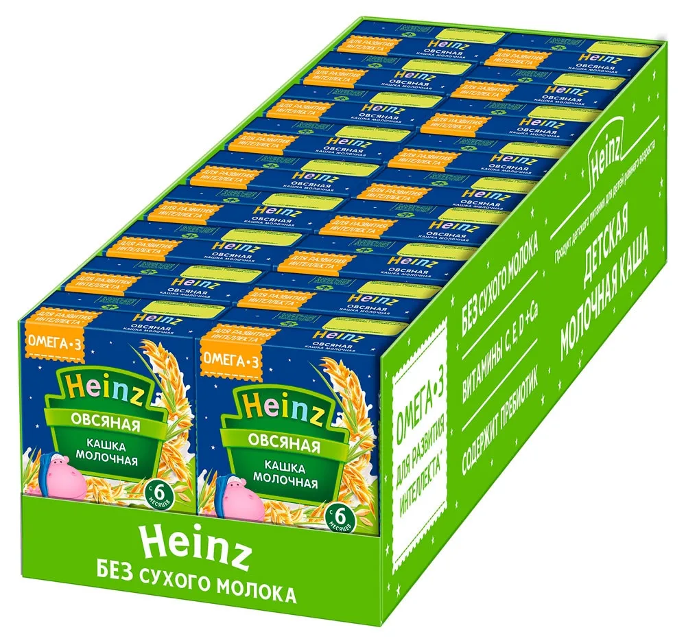 Каша «Heinz», овсяная, жидкая, 200 гр(18 шт