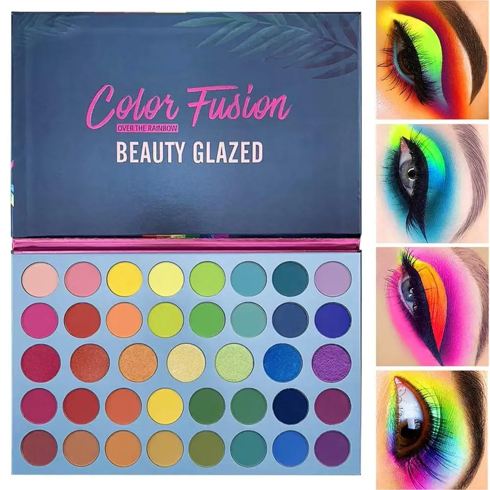

35 Colors Beauty Glazed Studio Matte Eyeshadow Power Palette Glitter Highlighter Shimmer Make Up Pigment Eye Shadow Pallete