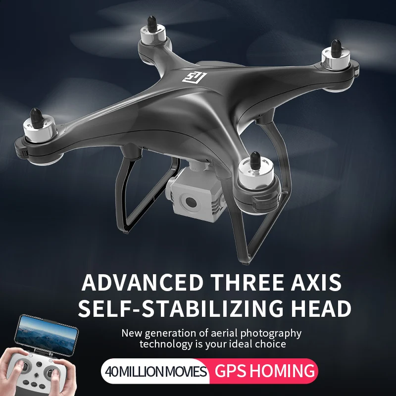 XKJ Новый L5 GPS Drone Wi-Fi 4K HD камера профессиональные беспилотники три оси