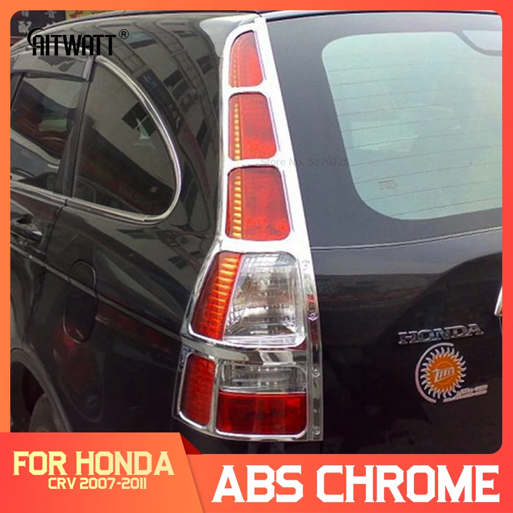 

AITWATT High Quality ABS Chrome Front Headlight Cover Trim Molding Trims Car Styling For Honda CRV CR-V 2007 2008 2009 2010 2011