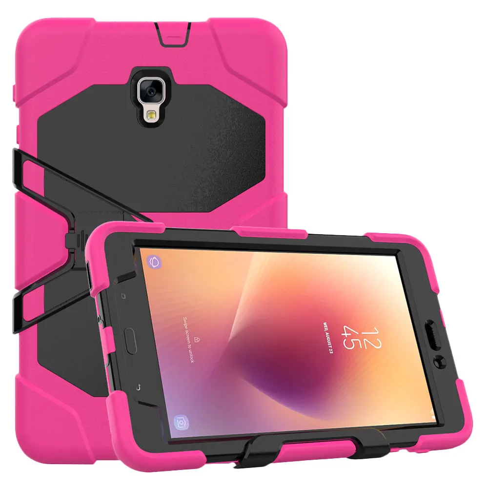 

Shockproof Tablet Case for Samsung Galaxy Tab A 8.0 inch 2017 Back Kickstand Funda Shell Cover for Sansung Tab A SM-T380 SM-T385