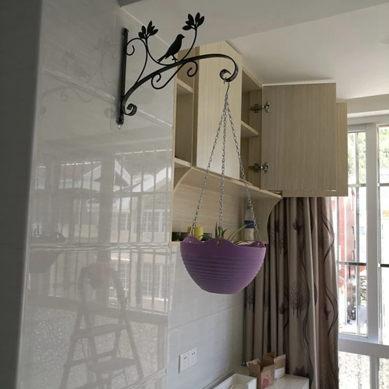 

Hanging Basket Brackets Wall Lanterns Plant Hooks Straight Bird Feeder Hanger