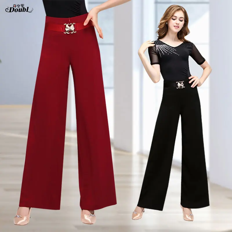 Женские брюки для латиноамериканских танцев с высокой талией|Латинский| |