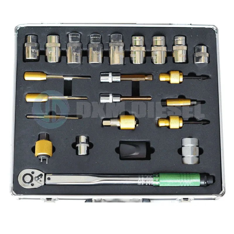 

22pcs common rail injector tools Injector Disassemble Tool Diesel Injector Dismounting repairing tool