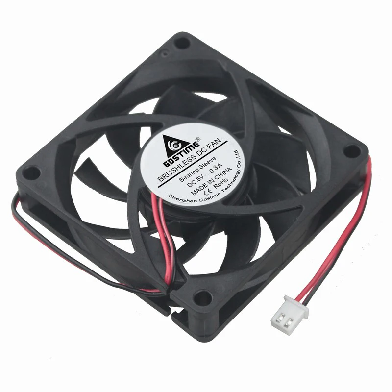 2 шт. Gdstime 7015S 5V Pin 7 см 70x70x15 мм 70 Brushelss DC CPU охлаждающий вентилятор - купить по