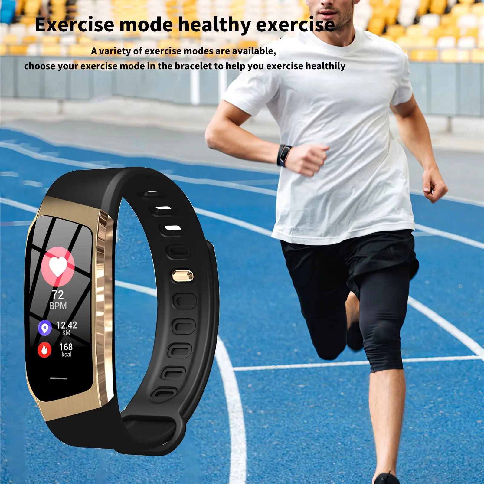 Sport Watch Smart Bracelet Intelligent Sports Wristband with Heart Rate Blood Pressure Sleep Monitor Bluetooth 4.0 for Men Women |