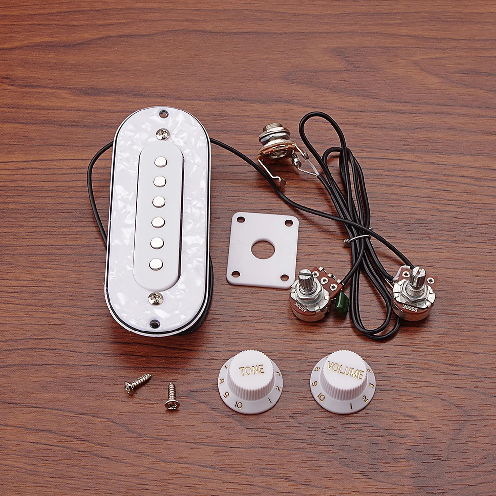 

Профессиональный 6-струнный Магнитный Пикап для гитары с аксессуарами, комплекты для фольклорной акустической электрогитары, пикапы с белы...