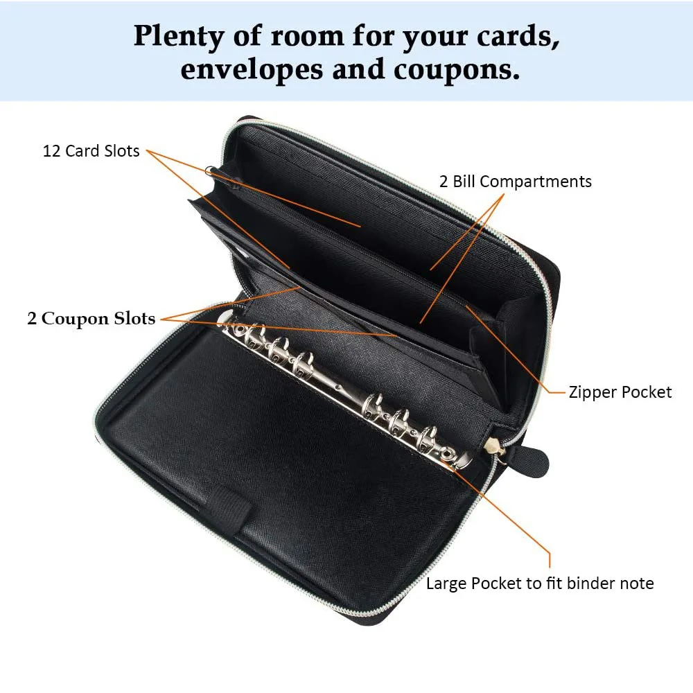 Денежные бюджетные конверты бумажники для женщин 12 листов папки бюджетных