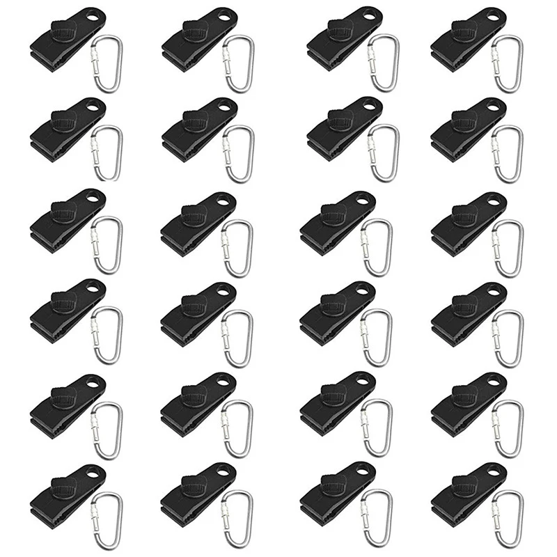 

48 упаковок водонепроницаемой тканевой зажимной зажим крепежный зажим для кемпинга на открытом воздухе