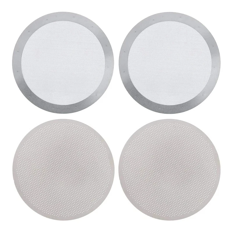 

Coffee Filters for Aeropress Coffee Maker Reusable Coffee Filter 2 Types Washable Stainless Steel Mesh Micro-Filters