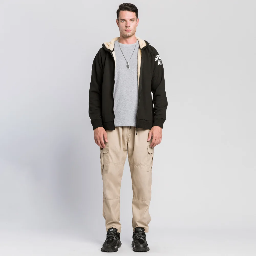 

2021 New Men Hoodies Winter Thick Warm Fleece Zipper Men Hoodies Coat Sportwear Male Streetwear Hoodies Sweatshirts