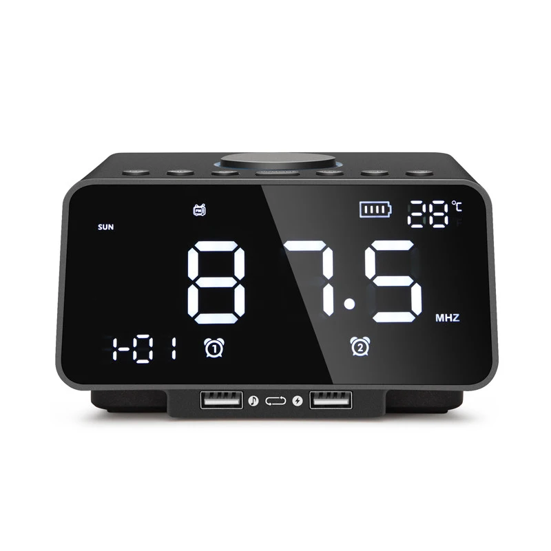 Bluetooth Колонка K9 2019 Многофункциональный Будильник корзина со звуком с радио FM и