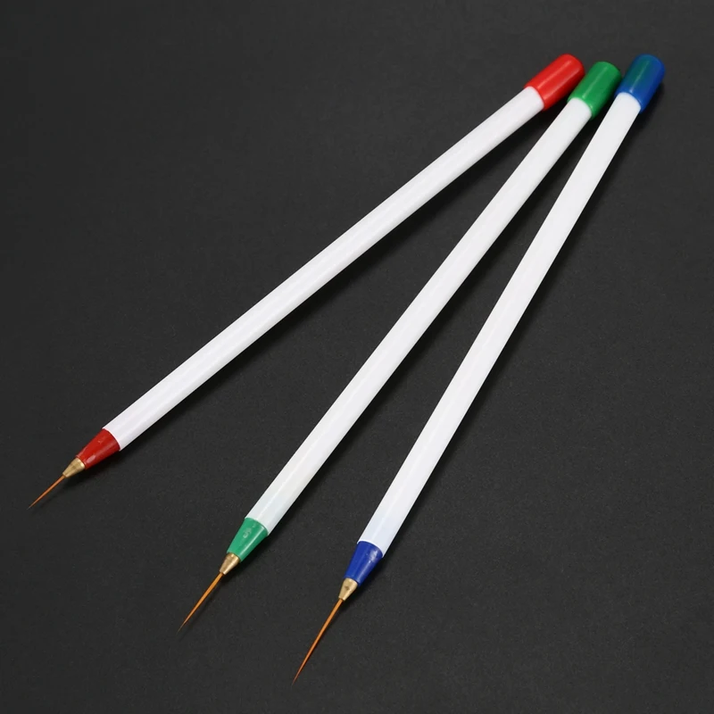 Set 6Pcs/Pack Fine Drawing Striping Liner Design Tips Nail Art Pen Brushes Brush Salon DIY Gel UV Tool Manicure | Красота и здоровье