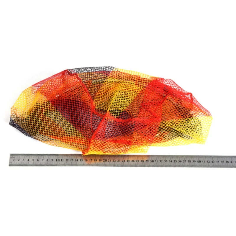 Folding Fishing Net Mesh Head Aluminum Alloy Frame Colorful Nylon Hand Landing tackle | Спорт и развлечения