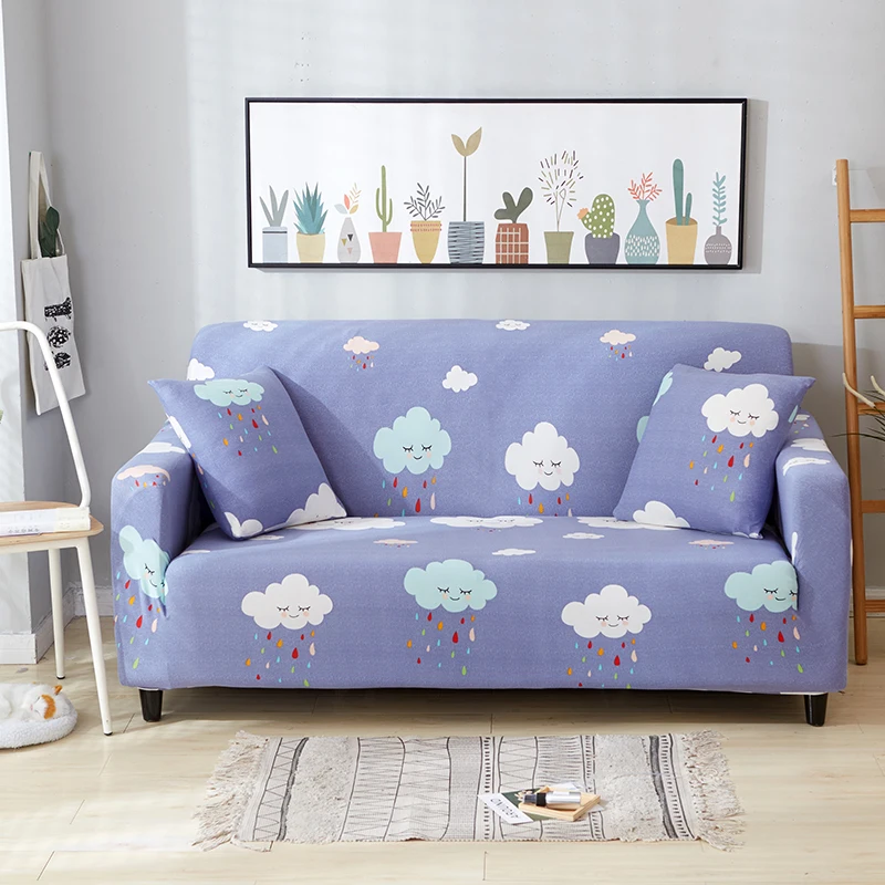 

XNY 42 Sofa Cover Dust-Proof Living Room Spandex Couch Cover Elastic Slipcovers Sectional Sofa Covers for 1/2/3/4-seater