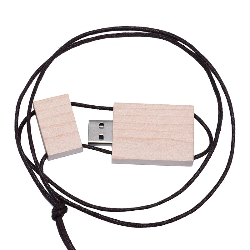 JASTER Red wood usb 2,0 флеш-накопитель с бамбуковой коробкой(более 10 шт. бесплатный логотип - Цвет: maple usb