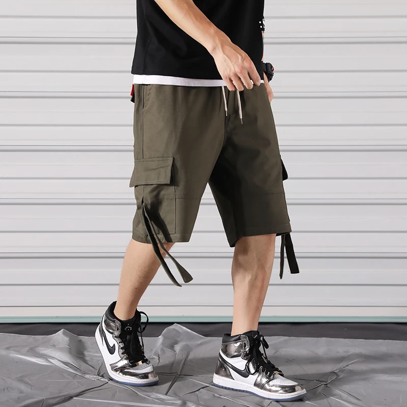 Японские повседневные размера плюс свободные рабочие шорты в стиле Харадзюку