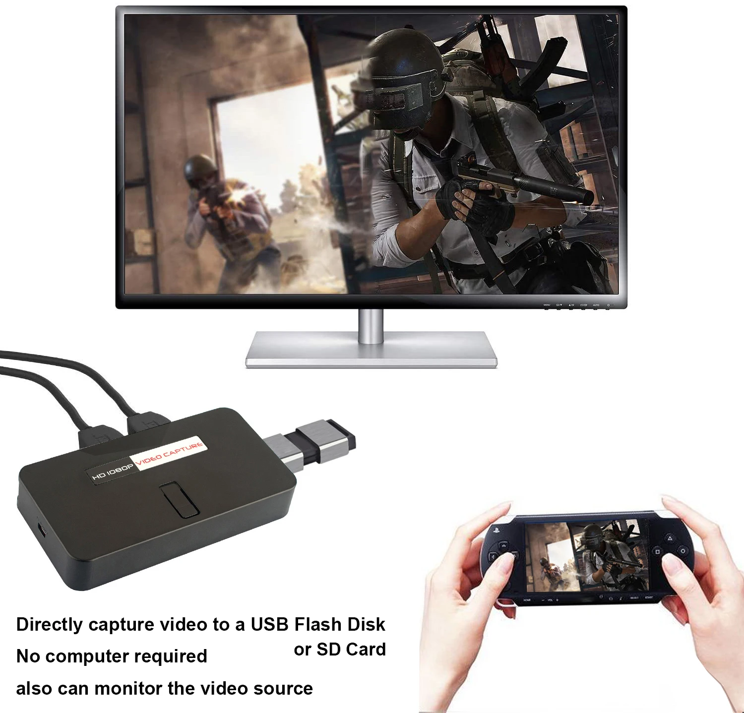 Приставка захвата видео EZCAP Mic 1080P HDMI для XBOX PS3 PS4 TV Medical Windows OBS|Карты видео- и