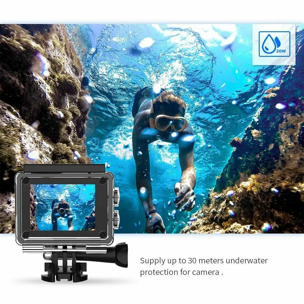 4K 16MP Wifi экшн-камера 1080P Ultra HD спортивная 30M Подводная Водонепроницаемая камера