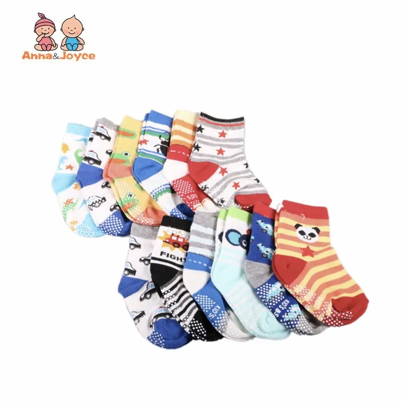 

12pairs/lot Cotton Children Socks Slip-resistant Small Kid's Socks Baby Floor Socks 1 to 3 year