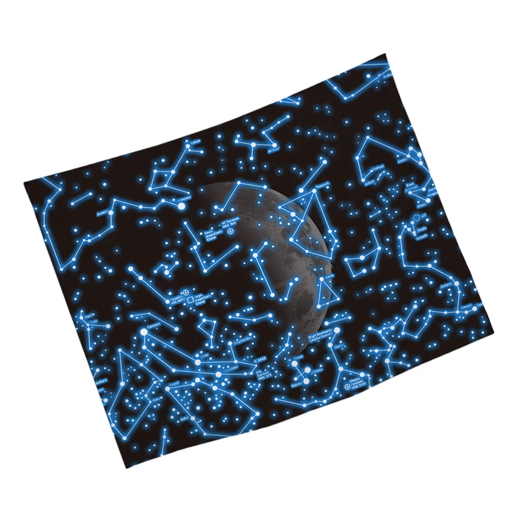 

Домашний светящийся гобелен, комнатный настенный декоративный гобелен, прикроватный гобелен с принтом, звездное небо, зеленые растения, ...