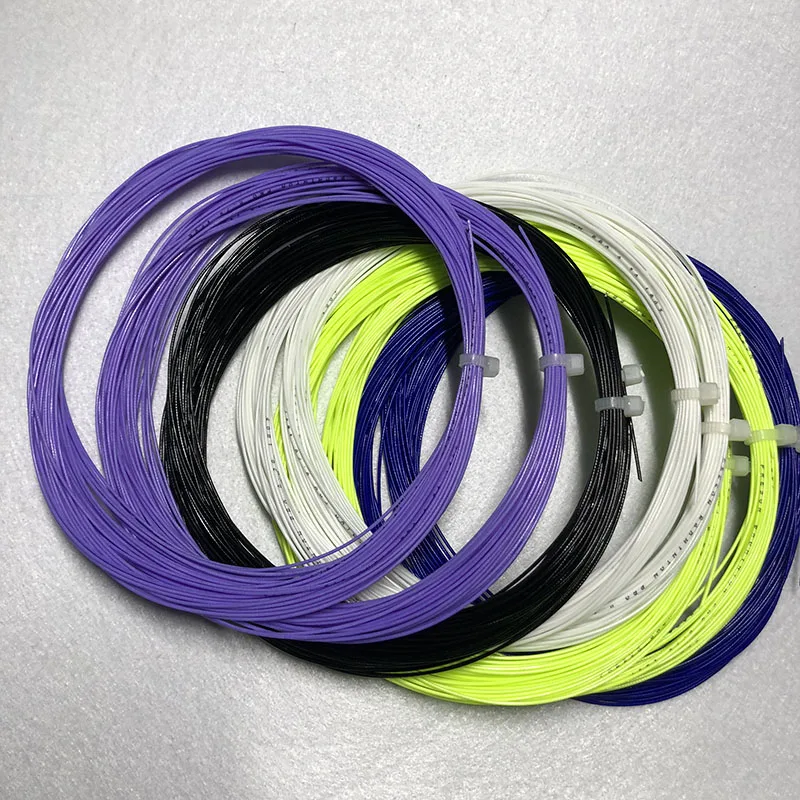 50pcs TAAN Badminton strings 0.7 mm Bulk Durable Resistance training badminton no packing |