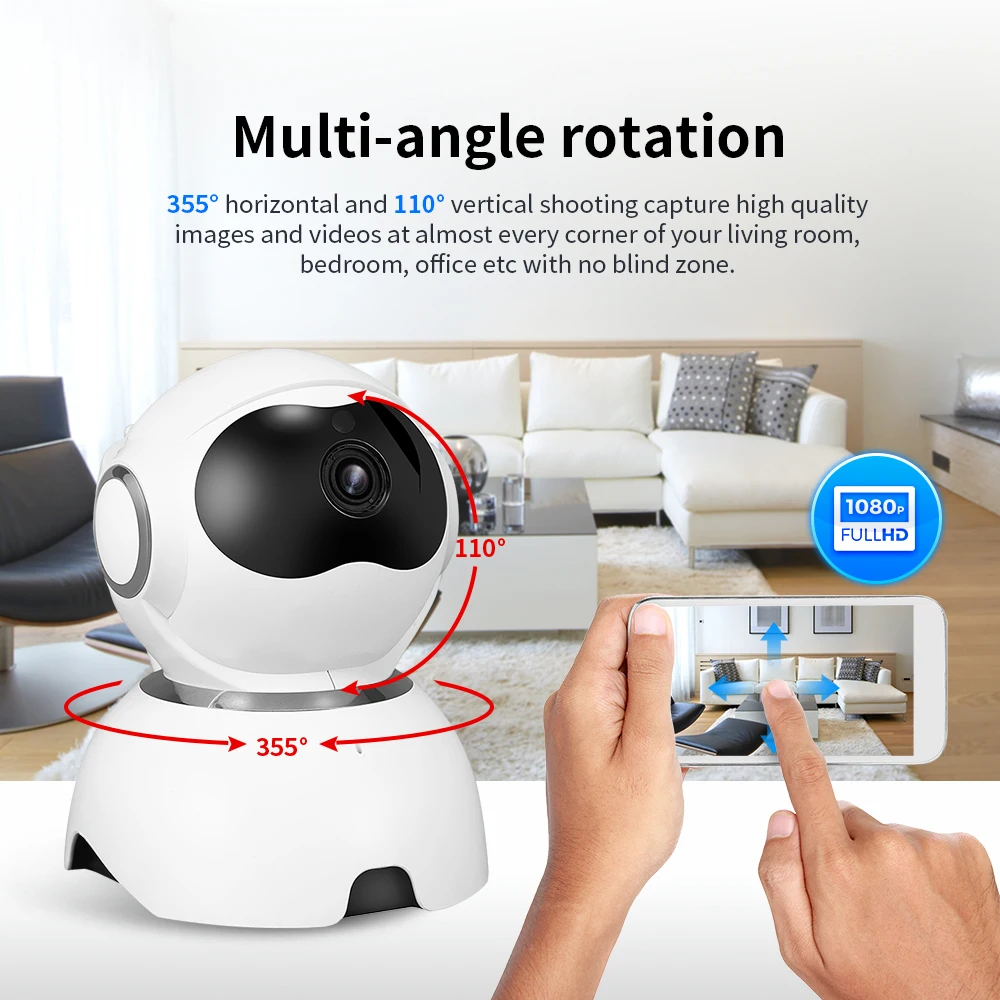 IP камера 2 Мп 1080P Wi Fi ночное видение|Камеры видеонаблюдения| |