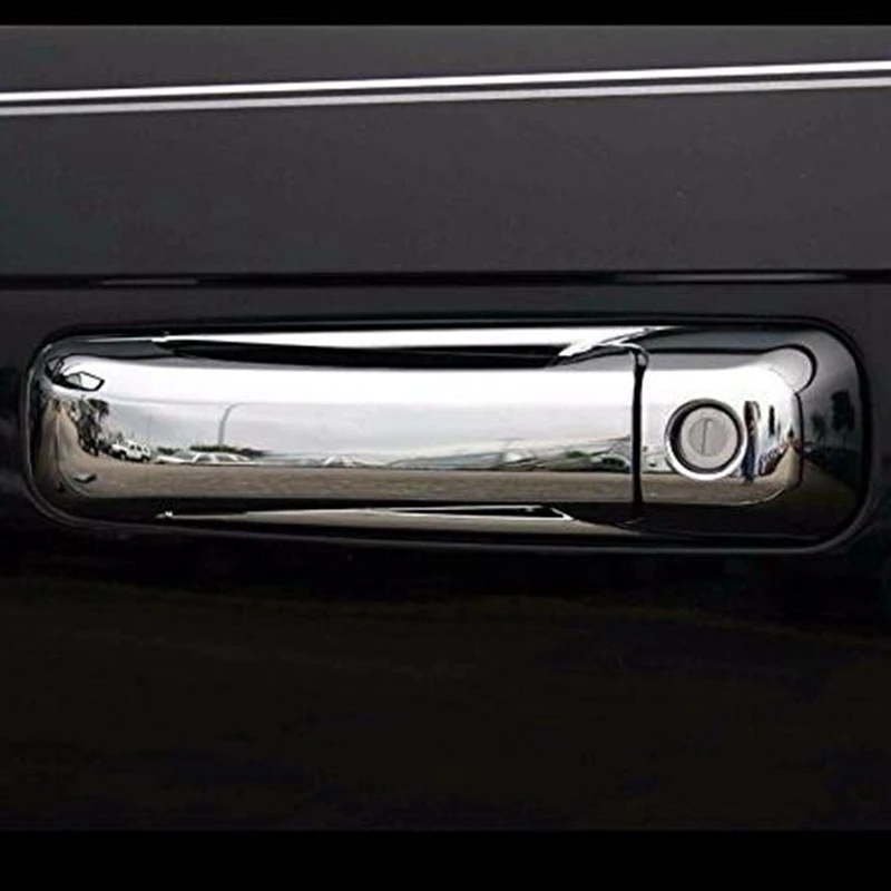 Хромированная 4 дверная ручка с крышкой замочной скважины для Jeep Grand Cherokee 2005-2010 |