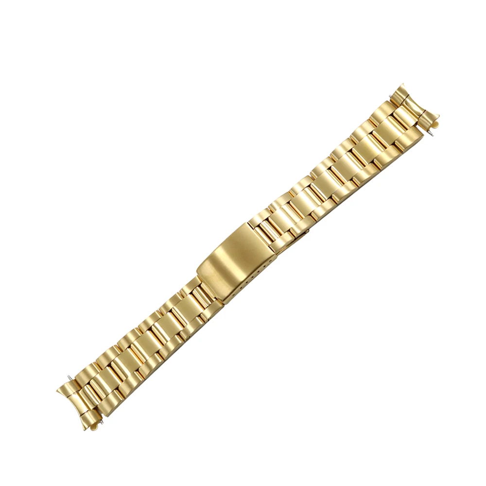CARLYWET 13 17 19 20mm Wholesale 316L Stainless Steel Two Tone Rose Gold Silver Watch Band Strap Oyster Bracelet For Dayjust | Наручные