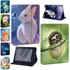 Чехол для планшета, чехол для Kindle 8 10, Paperwhite 1234, чехол из искусственной кожи с милым рисунком животных + Бесплатный стилус