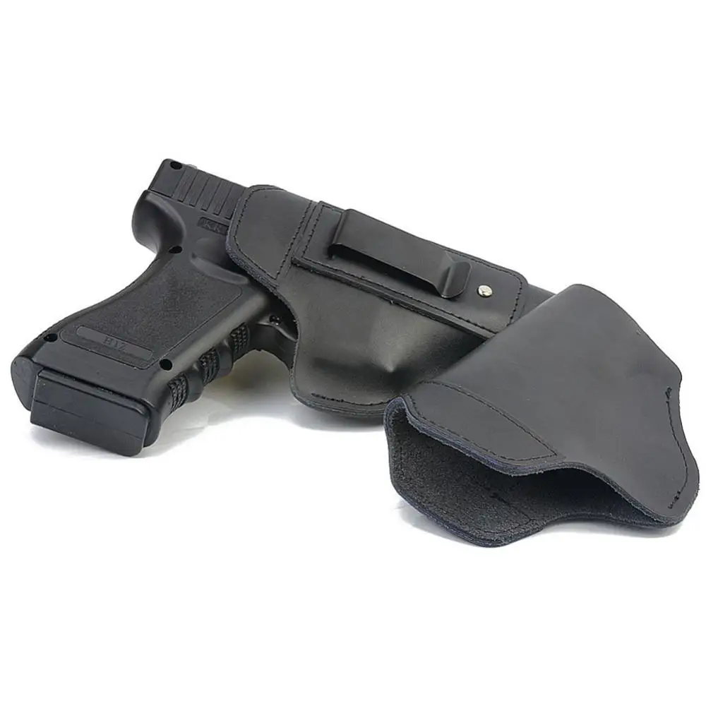 Кожаный чехол для пистолета IWB скрытого ношения Glock 17 19 22 23 43 Sig Sauer P226 P229 Ruger Beretta 92 M92